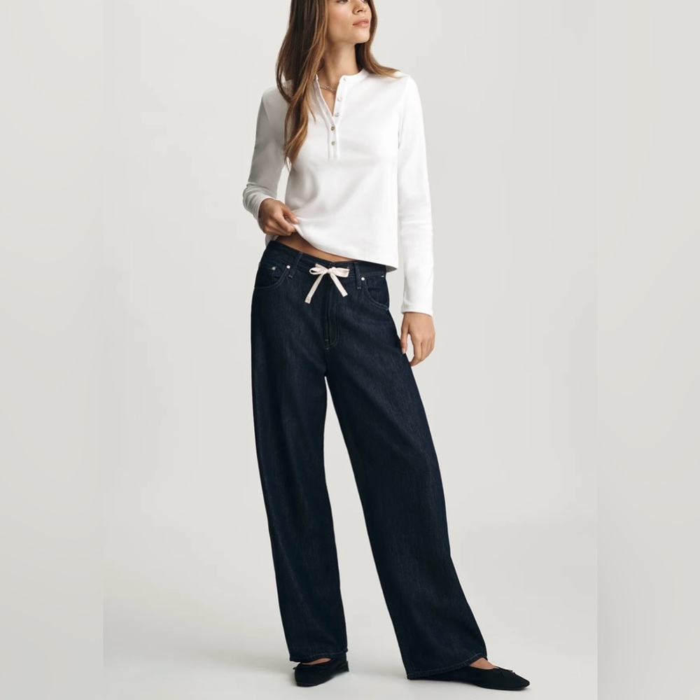 NWT Mavi Nella Wide Leg Tie Waist Jean